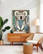 Shop Koala bear wildlife cute animals pet Art Print, Canvas Print & Fabric Print - exclusively available at 83oranges.com by artist Uma Gokhale India
