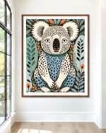 Shop Koala bear wildlife cute animals pet Art Print, Canvas Print, commercial digital license, instant download printable - available at 83oranges.com by artist Uma Gokhale India