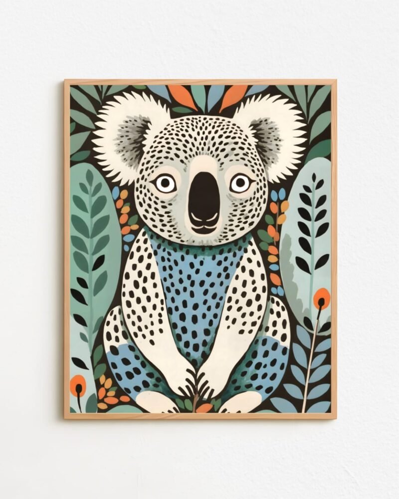 Shop Koala bear wildlife cute animals pet Art Print, Canvas Print & Fabric Print - exclusively available at 83oranges.com by artist Uma Gokhale India