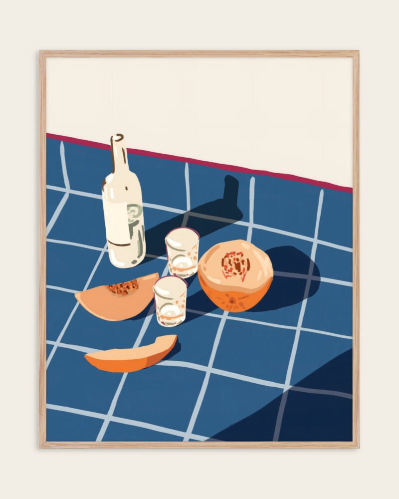 Shop Melon vodka shots still life gouache painting Art Print & Canvas Print, commercial digital license, instant download printable - exclusively certified at 83oranges.com by artist Uma Gokhale India Shop Melon vodka shots still life gouache painting Art Print & Canvas Print, commercial digital license, instant download printable - exclusively certified at 83oranges.com by artist Uma Gokhale India