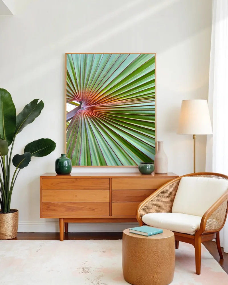 Shop tropical palm photographic plant botanical Art Print, Canvas Print - available at 83oranges.com by artist Uma Gokhale India