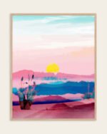 Shop her heart was made of liquid sunsets pink landscape nature painting Art Print, Canvas Print, commercial digital license & instant download printable - certified at 83oranges.com by artist Uma Gokhale India Shop her heart was made of liquid sunsets pink landscape nature painting Art Print, Canvas Print, commercial digital license & instant download printable - certified at 83oranges.com by artist Uma Gokhale India