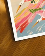 Shop roseate spoonbills birds pastel animals Art Print, Canvas Print, Commercial digital license & instant download printable- exclusively available at 83oranges.com by artist Uma Gokhale India Shop roseate spoonbills birds pastel animals Art Print, Canvas Print, Commercial digital license & instant download printable- exclusively available at 83oranges.com by artist Uma Gokhale India