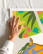 Shop easy peazy lemon squeezy quirky shoes lemons Art Print, Canvas Print, commercial digital license, instant download printable - exclusively certified at 83oranges.com by artist Uma Gokhale India