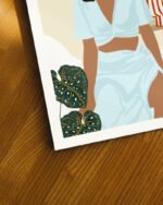 Shop bohemian boho brown woman with Bengal cat pet Art Print, Canvas Print, digital license, instant download - exclusively certified at 83oranges.com by artist Uma Gokhale India Shop bohemian boho brown woman with Bengal cat pet Art Print, Canvas Print, digital license, instant download - exclusively certified at 83oranges.com by artist Uma Gokhale India