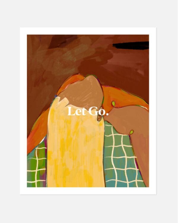 Shop let go freedom typography concept painting people Art Print, Canvas Print - exclusively certified at 83oranges.com by artist Uma Gokhale India