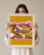 Shop summer came calling painting people Art Print, Canvas Print - exclusively certified at 83oranges.com by artist Uma Gokhale India