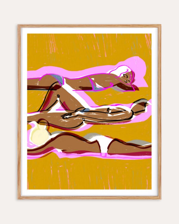 Shop summer came calling painting people Art Print, Canvas Print, digital commercial license, instant download printable - exclusively certified at 83oranges.com by artist Uma Gokhale India