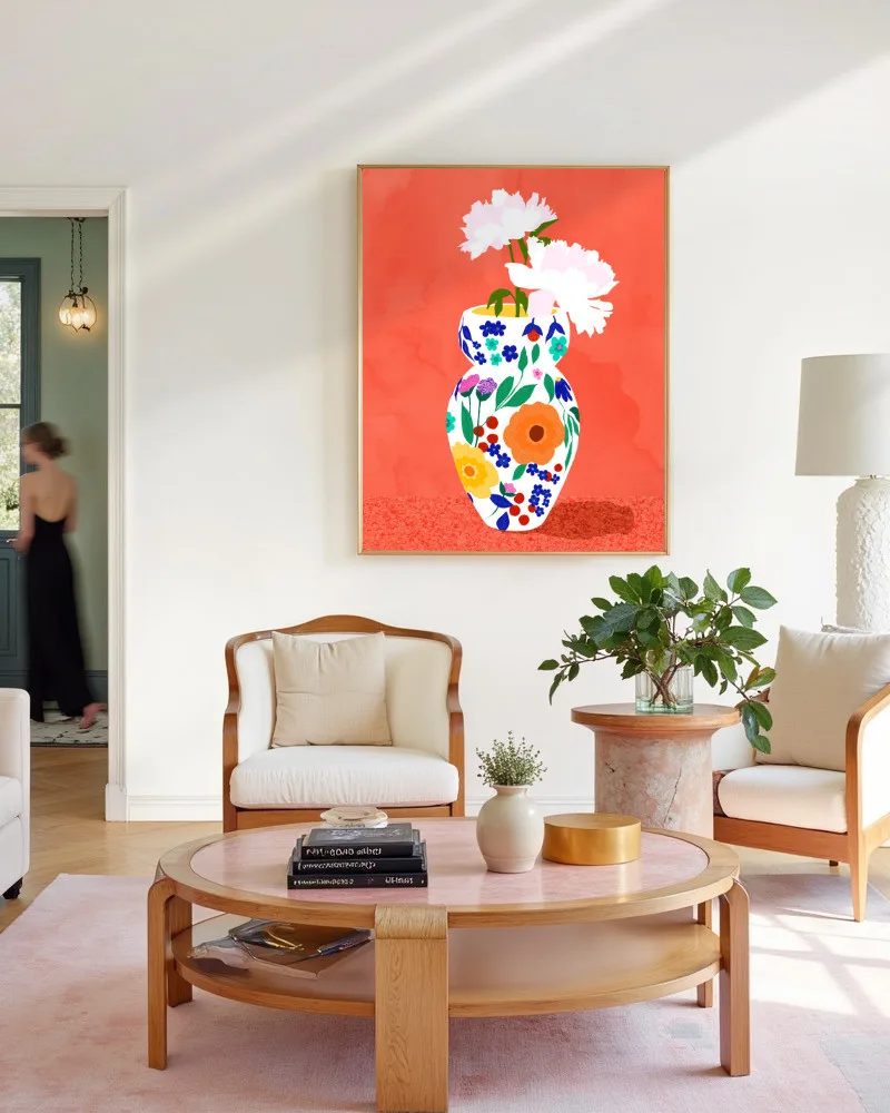 Shop Floral watercolor painting flowers nature botanical Art Print, Canvas Print - exclusively certified at 83oranges.com by artist Uma Gokhale India
