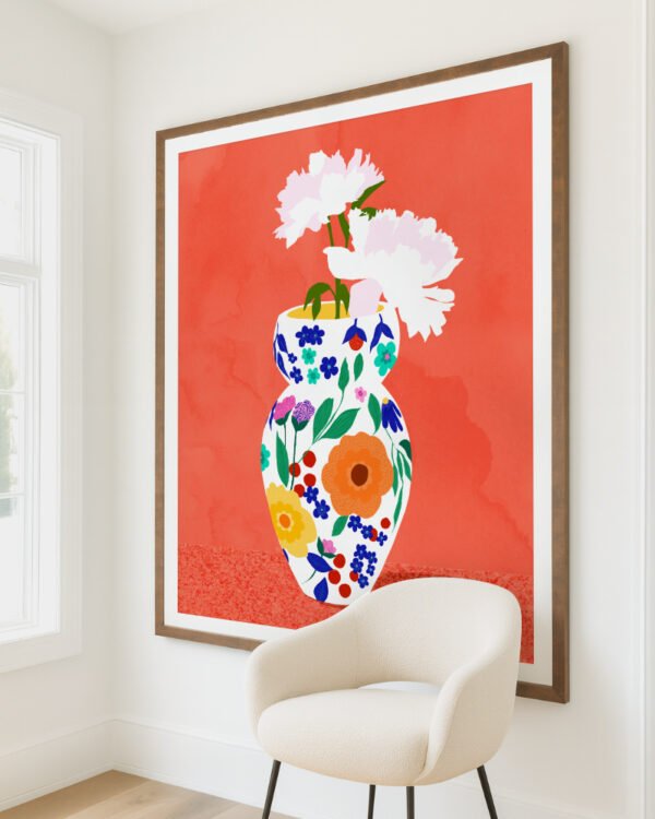 Shop Floral watercolor painting flowers nature botanical Art Print, Canvas Print, digital commercial license, instant download printable - exclusively certified at 83oranges.com by artist Uma Gokhale India