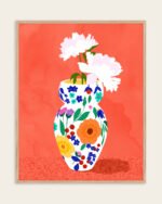 Shop Floral watercolor painting flowers nature botanical Art Print, Canvas Print, digital commercial license, instant download printable - exclusively certified at 83oranges.com by artist Uma Gokhale India