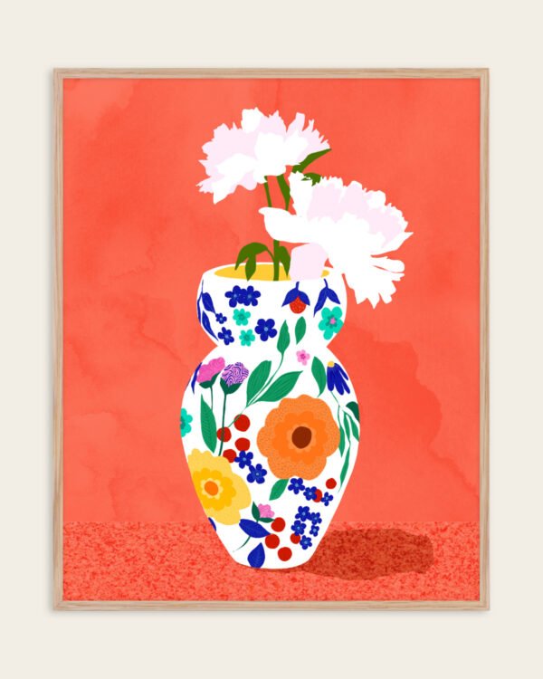 Shop Floral watercolor painting flowers nature botanical Art Print, Canvas Print, digital commercial license, instant download printable - exclusively certified at 83oranges.com by artist Uma Gokhale India