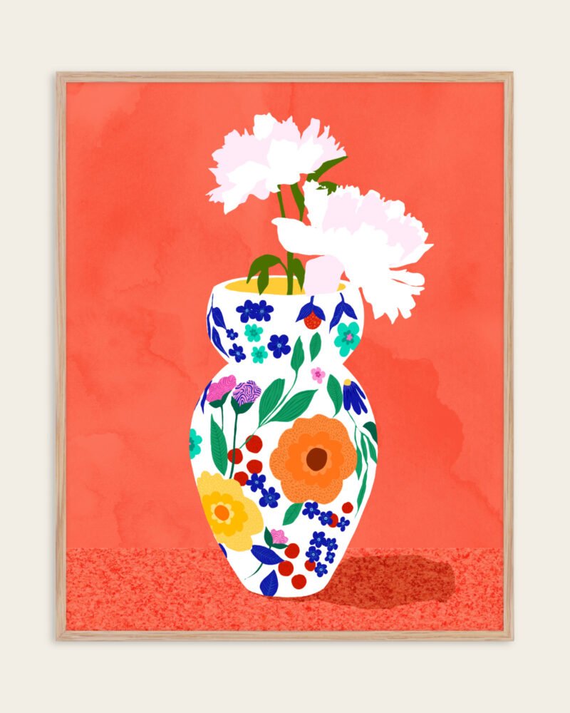 Shop Floral watercolor painting flowers nature botanical Art Print, Canvas Print, digital commercial license, instant download printable - exclusively certified at 83oranges.com by artist Uma Gokhale India