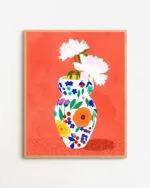 Shop Floral watercolor painting flowers nature botanical Art Print, Canvas Print - exclusively certified at 83oranges.com by artist Uma Gokhale India