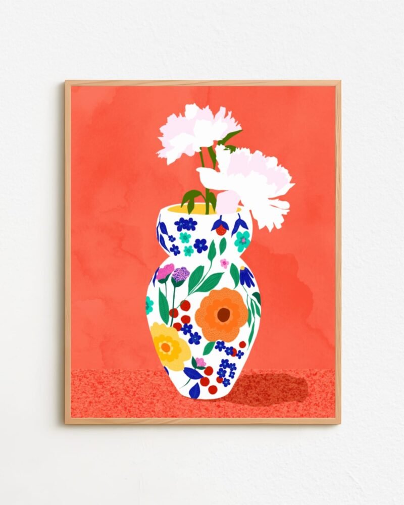 Shop Floral watercolor painting flowers nature botanical Art Print, Canvas Print - exclusively certified at 83oranges.com by artist Uma Gokhale India
