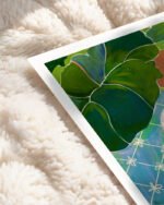 Shop tropical mood banana leaves woman painting people Art Print, Canvas Print, commercial digital license & instant download printable - exclusively certified at 83oranges.com by artist Uma Gokhale India