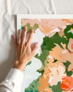 Shop Floral watercolor painting flowers nature botanical Art Print, Canvas Print, commercial digital license, instant download printable - exclusively certified at 83oranges.com by artist Uma Gokhale India