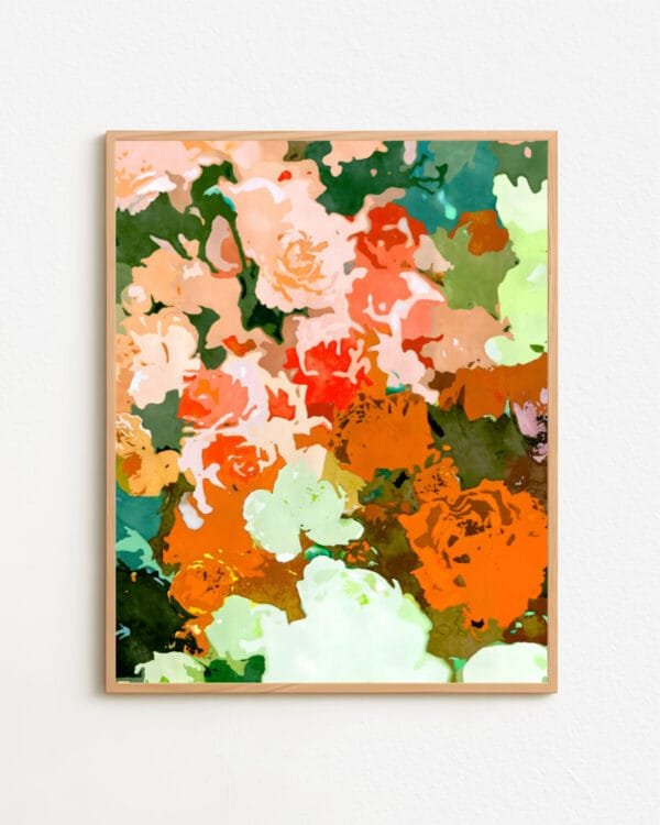 Shop Floral watercolor painting flowers nature botanical Art Print, Canvas Print - exclusively certified at 83oranges.com by artist Uma Gokhale India