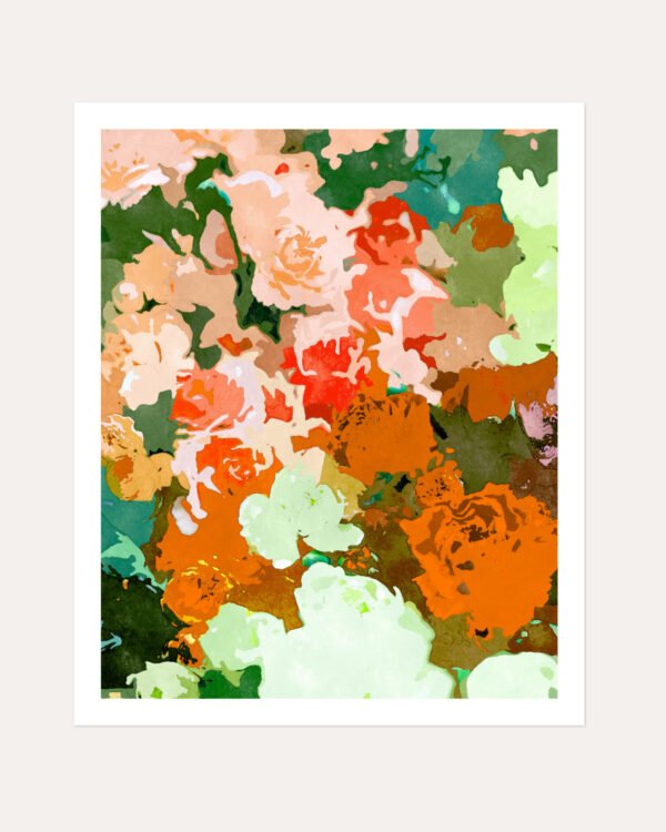 Shop Floral watercolor painting flowers nature botanical Art Print, Canvas Print, commercial digital license, instant download printable - exclusively certified at 83oranges.com by artist Uma Gokhale India