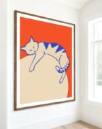 Shop cat planet animals pets global warming Art Print, Canvas Print - exclusively certified at 83oranges.com by artist Uma Gokhale India