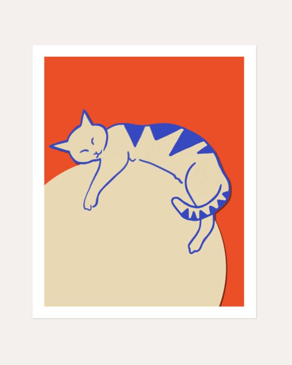 Shop cat planet animals pets global warming Art Print, Canvas Print - exclusively certified at 83oranges.com by artist Uma Gokhale India