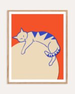 Shop cat planet animals pets global warming Art Print, Canvas Print - exclusively certified at 83oranges.com by artist Uma Gokhale India