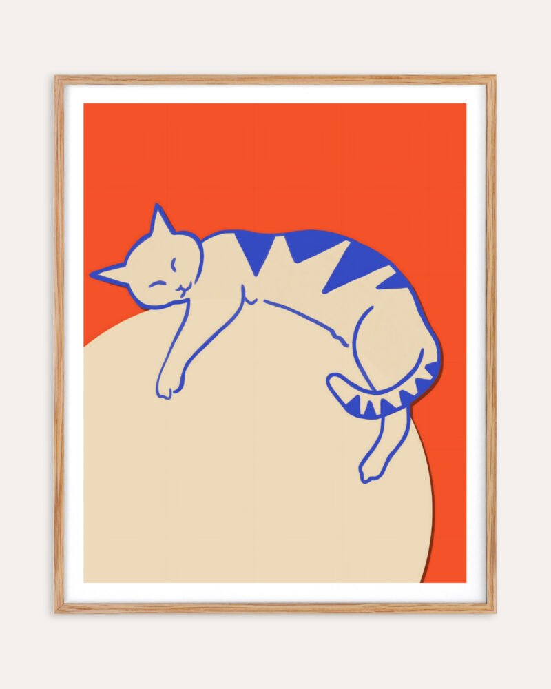 Shop cat planet animals pets global warming Art Print, Canvas Print - exclusively certified at 83oranges.com by artist Uma Gokhale India