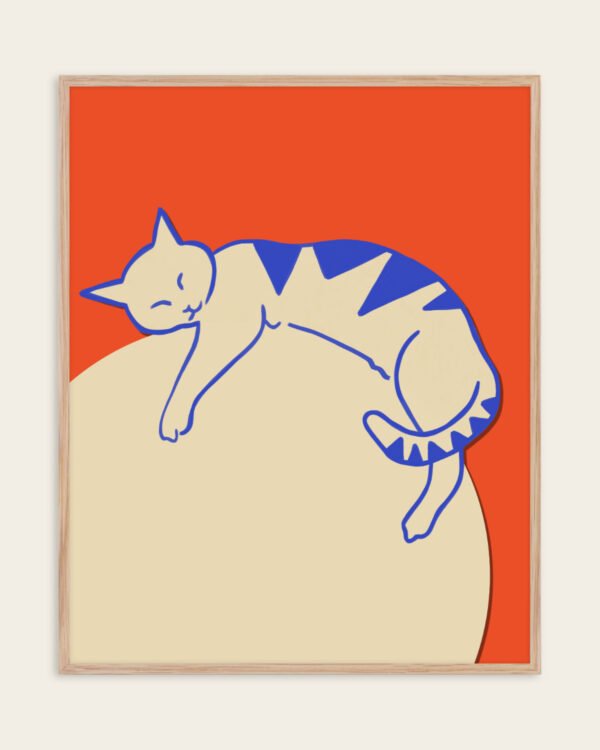 Shop cat planet animals pets global warming Art Print, Canvas Print - exclusively certified at 83oranges.com by artist Uma Gokhale India