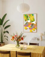 Shop easy peazy lemon squeezy quirky shoes lemons Art Print, Canvas Print, commercial digital license, instant download printable - exclusively certified at 83oranges.com by artist Uma Gokhale India