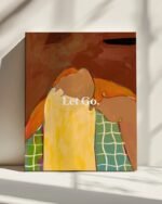Shop let go freedom typography concept painting people Art Print, Canvas Print - exclusively certified at 83oranges.com by artist Uma Gokhale India
