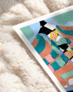 Shop Stroll on the wild side snakes feet checkers animals eclectic painting Art Print, Canvas Print, commercial digital licenses, instant download printable - exclusively certified at 83oranges.com by artist Uma Gokhale India