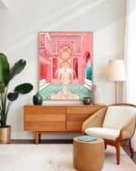 Shop blush palace architecture building fountain places Art Print, Canvas Print - exclusively certified at 83oranges.com by artist Uma Gokhale India home banner