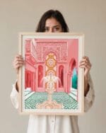 Shop blush palace architecture building fountain places Art Print, Canvas Print - exclusively certified at 83oranges.com by artist Uma Gokhale India home banner