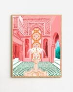 Shop blush palace architecture building fountain places Art Print, Canvas Print - exclusively certified at 83oranges.com by artist Uma Gokhale India home banner