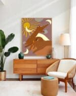 Shop tiger love luxury villa interior summer Art Print, Canvas Print - exclusively certified at 83oranges.com by artist Uma Gokhale India home banner
