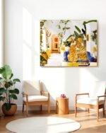 Shop tiger love luxury villa interior summer Art Print, Canvas Print - exclusively certified at 83oranges.com by artist Uma Gokhale India home banner