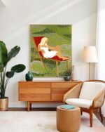 Asleep in the meadow art print, canvas print and digital license download by Uma Gokhale