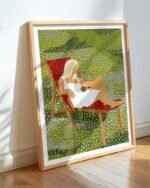 Asleep in the meadow art print, canvas print and digital license download by Uma Gokhale