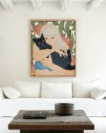 Shop cat lady animals pets black cats bohemian woman watercolor Art Print, Canvas Print - exclusively certified at 83oranges.com by artist Uma Gokhale India home banner Shop cat lady animals pets black cats bohemian woman watercolor Art Print, Canvas Print - exclusively certified at 83oranges.com by artist Uma Gokhale India home banner