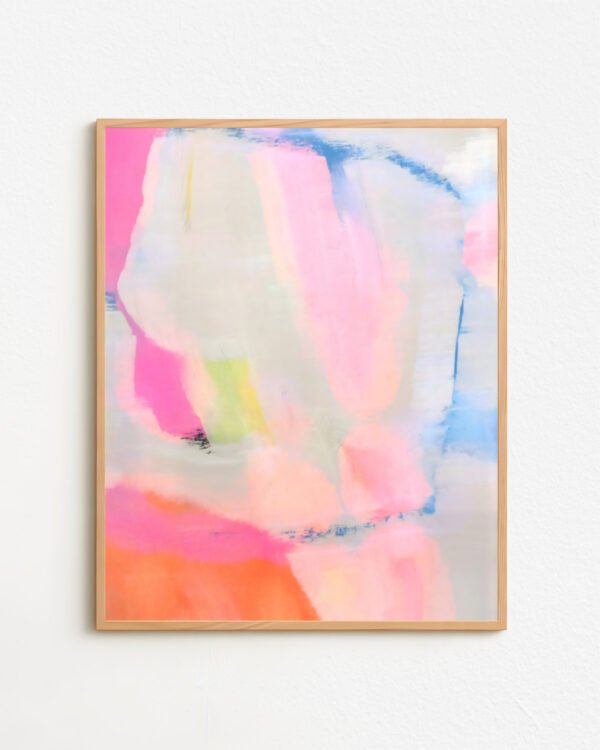 Shop Abstract blush soft colors Painting Art Print - available at 83oranges.com by artist Uma Gokhale India