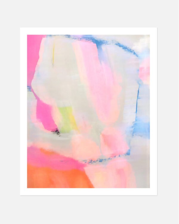 Shop Abstract blush soft colors Painting Art Print - available at 83oranges.com by artist Uma Gokhale India