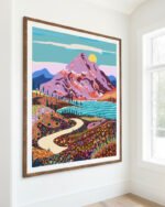 Shop Alice in wonder valley nature dreamy landscape mountains Art Print, Canvas Print, commercial digital license, instant download printable - available at 83oranges.com by artist Uma Gokhale India Shop Alice in wonder valley nature dreamy landscape mountains Art Print, Canvas Print, commercial digital license, instant download printable - available at 83oranges.com by artist Uma Gokhale India