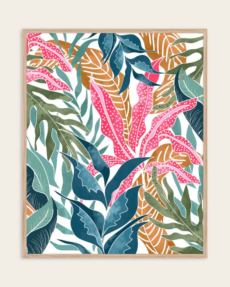 Shop Botanicalia Botanical plants Art Print, Canvas Print, commercial digital license, instant download printable - available at 83oranges.com by artist Uma Gokhale India