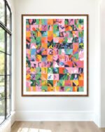 Shop Checkerboard Life Art Print, Canvas Print, digital commercial license & instant download - available at 83oranges.com by artist Uma Gokhale India