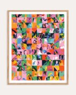 Shop Checkerboard Life Art Print, Canvas Print, digital commercial license & instant download - available at 83oranges.com by artist Uma Gokhale India