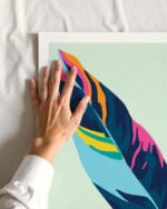 Shop Dopamine Botanical Art Print, Canvas Print, commercial digital license, instant download printable - available at 83oranges.com by artist Uma Gokhale India