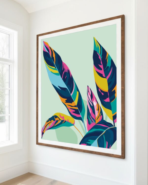 Shop Dopamine Botanical Art Print, Canvas Print, commercial digital license, instant download printable - available at 83oranges.com by artist Uma Gokhale India