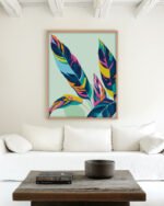 Shop Dopamine Botanical Art Print, Canvas Print, commercial digital license, instant download printable - available at 83oranges.com by artist Uma Gokhale India