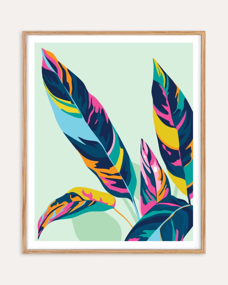 Shop Dopamine Botanical Art Print, Canvas Print, commercial digital license, instant download printable - available at 83oranges.com by artist Uma Gokhale India