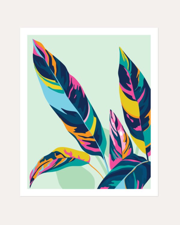 Shop Dopamine Botanical Art Print, Canvas Print, commercial digital license, instant download printable - available at 83oranges.com by artist Uma Gokhale India